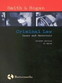 Criminal Law by J. C Smith and Brian Hogan Book
