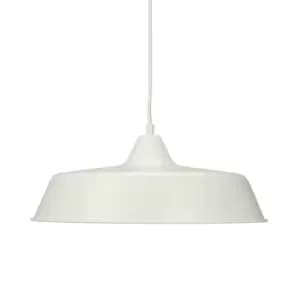 Raw Dome Pendant Ceiling Light White