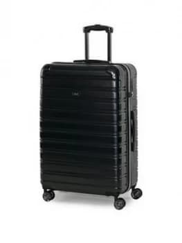 Rock Luggage Chicago Large 8 Wheel Black Suitcase