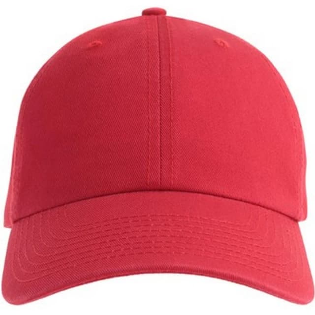 Atlantis Atlantis Men Fraser 6 Panel Cotton Baseball Cap in Red Red One Size Male 5063107598912