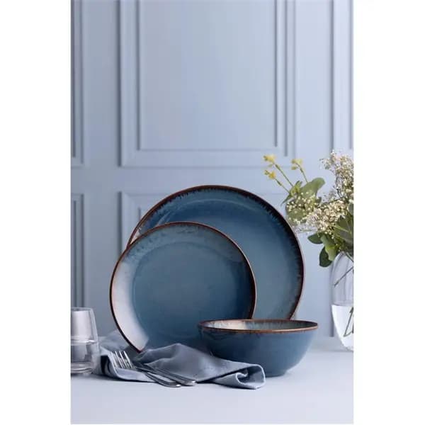 Mason Cash Reactive Glaze Blue 12pc Dinnerset 12pc Blue 40919218000
