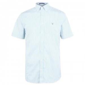 Gant Gant Short Sleeve Broadcloth Banker Shirt - Aqua 450