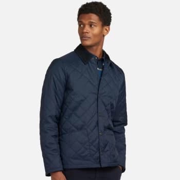 Barbour Mens Herron Quilt Jacket - Navy - S