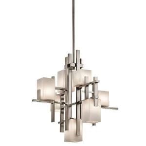 7 Light Pendant Chandelier Light Classic Pewter, G9