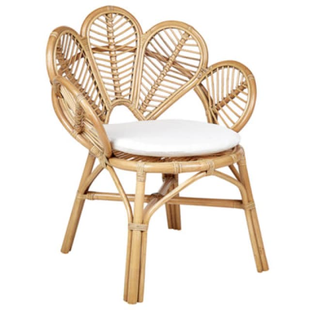 Beliani Peacock Chair Florentine Ii Rattan Natural