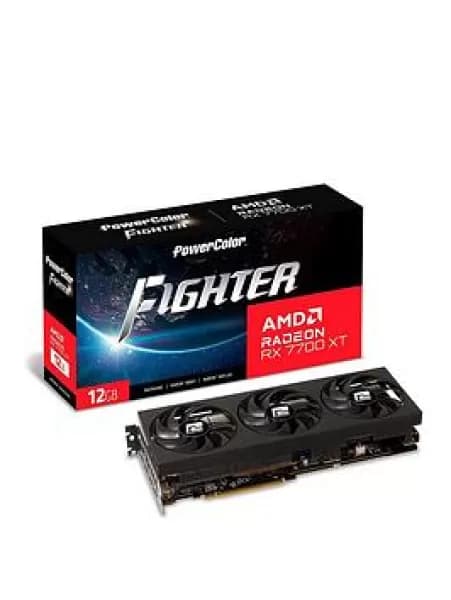 PowerColor RX 7700 XT 12G-F/OC AMD Radeon RX 7700 XT 12 GB GDDR6