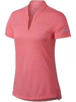 Nike Golf Zonal Cooling Polo Pink Silver
