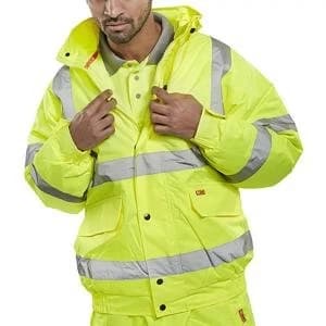 SuperTouch XXL High Visibility Standard Storm Bomber Jacket with Warm