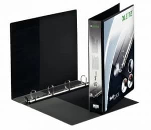 Leitz Prem SoftClick Pres Binder A4 4 D-Ring 30mm BK PK6