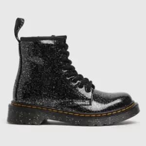 Dr Martens Black & Silver 1460 Cosmic Glitter Girls Junior Boots
