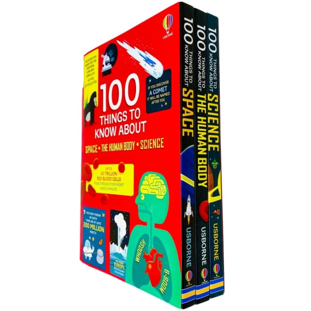 100 Things To Know About Space, 100 Things To Know About The Human Body, 100 Things To Know About Science 3 Book Set Various Books