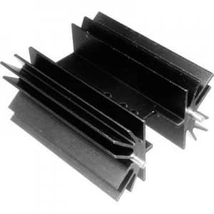 Fin heat sink 4 CW L x W x H 50.8 x 41.6 x 25mm TO 220 TOP 3 SOT 32