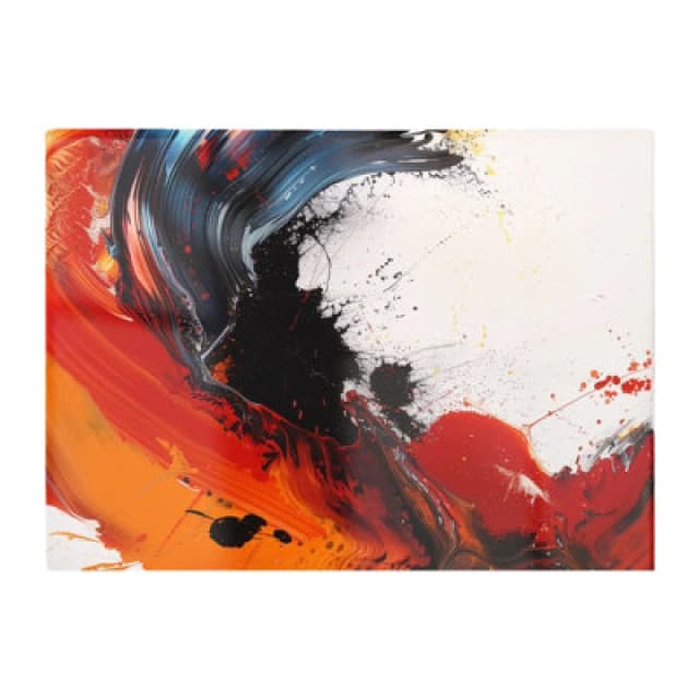 Warren Reed Designer Fiery Waves: Abstract Motion Chopping Board