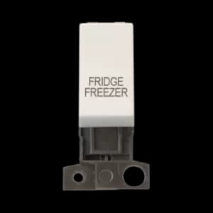 Click Scolmore MiniGrid 13A Double-Pole Ingot Fridge Freezer Switch Polar White - MD018PW-FF