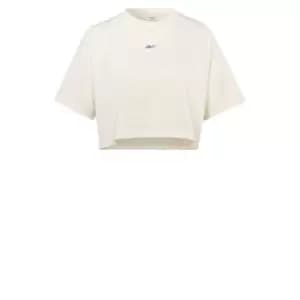Reebok Les Mills Crop T-Shirt Womens - White