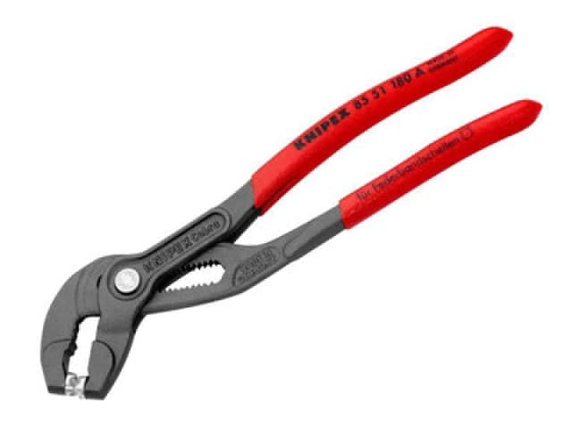Knipex Spring Hose Clamp Pliers Quick-Set Adjustment 180mm KPX8551180A - Knipex 8551180ASB