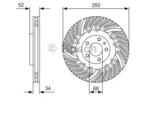 Bosch Brake disc PORSCHE 0 986 479 D26 95B615301,95B615301F,95B615301H Brake rotor,Brake discs,Brake rotors 95B615301T