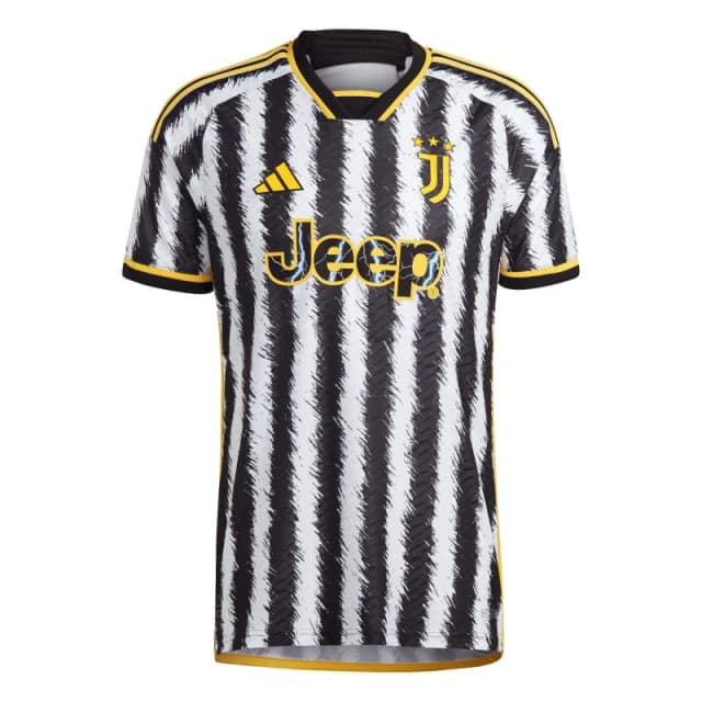 adidas Juventus Authentic Home Shirt 2023 2024 Adults - Black XL