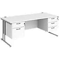Dams International Desk MC18P23SWH 1,800 x 800 x 725 mm