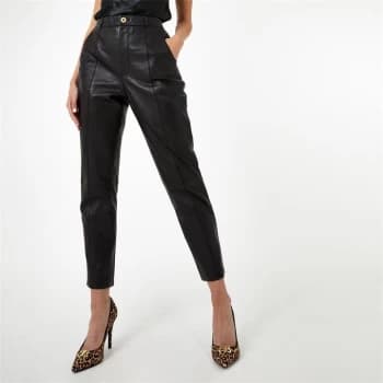 Biba BIBA x Tess Daly Leather Trousers - Black