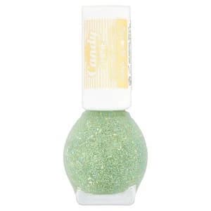 Miss Sporty Glitter Nail Polish Top Coat 004 Frozen Mint Green