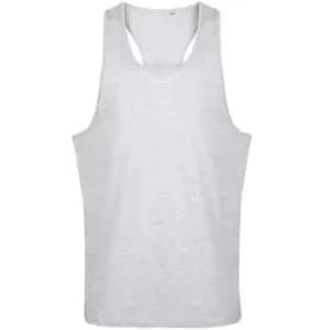 Tanx Mens Vest Sleeveless Vest Top / Muscle Vest (Pack of 2) (LXL) (Heather Grey)