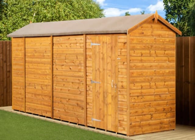Empire Sheds Empire Modular Apex 4X14 Single Dipped Treated Tongue And Groove Wooden Garden Shed Door No Windows (4' X 14' / 4ft X 14ft) (4X14)
