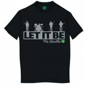 The Beatles Rooftop Mens Large Premium T-Shirt - Black