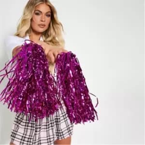 I Saw It First Metallic Pom Pom Accessory - Pink