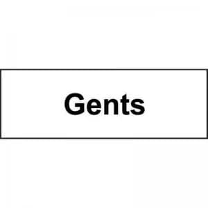 Gents’ Sign; Self-Adhesive Vinyl; 300mm x 100mm