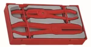 Teng Tools TTHC03 3 Piece Lightweight & Non Conductive Hose Clamp Set