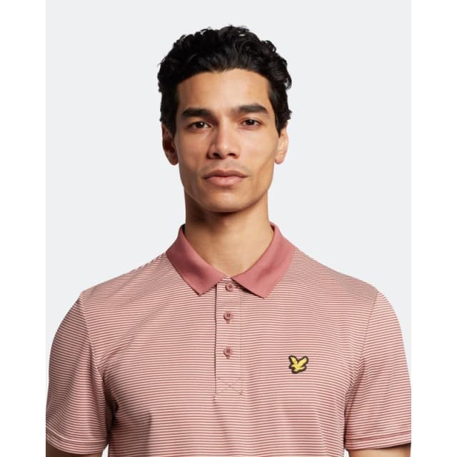 Lyle and Scott Golf Microstripe Polo Shirt Short Sleeve Performance Polos XS Multi 36283269310