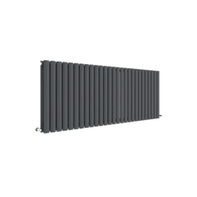 Aspire Aspire - Hudson Reed Revive Double Designer Horizontal Radiator 600mm h x 1572mm w - Anthracite PWHLA42D