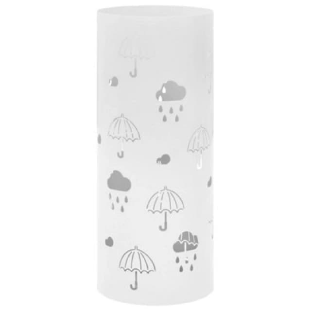 Vidaxl Umbrella Stand Umbrellas Steel White