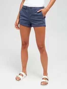 Superdry Studios Core Chino Short - Blue Size 8, Women