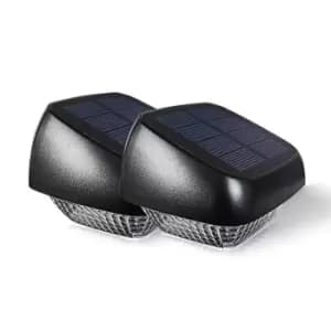 Callow Outdoor Solar LED Fence or Wall Light Pack of 2