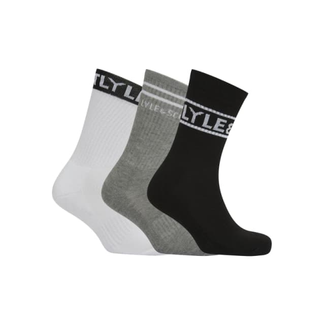 Lyle and Scott 3 Pack Socks - Multi Multi 7 - 11