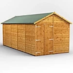 Power Garden Shed 188PAWDD Golden Brown 18x8