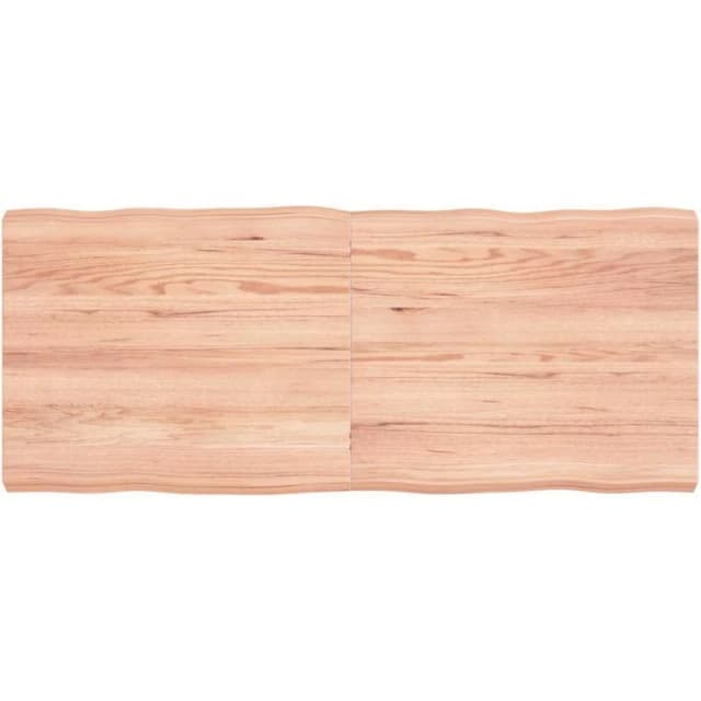 VIDAXL Vidaxl - Table Top Light Brown 120x50x(2-6)cm Treated Solid Wood Live Edge 363959