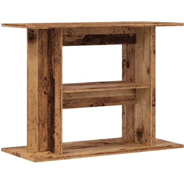vidaXL Aquarium Stand Old Wood 80x35x60cm Engineered Wood, Brown 857272