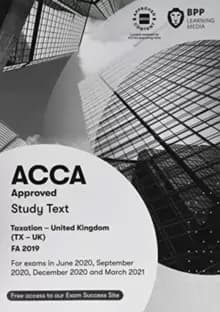 ACCA Taxation FA2019 : Study Text