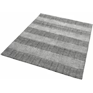 Asiatic - Ives Modern Rug Grey 100cm x 150cm Rectangle - Grey