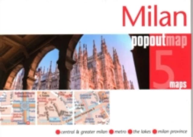 Milan PopOut Map Sheet map, folded