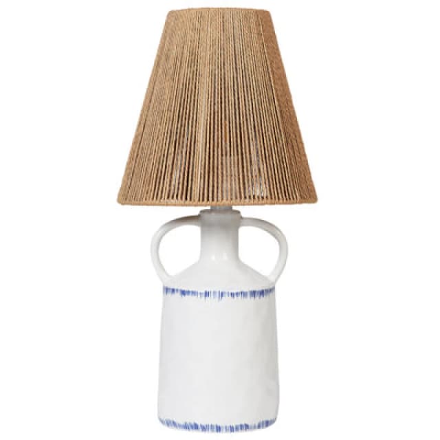 Beliani Table Lamp Larissos Ceramic White