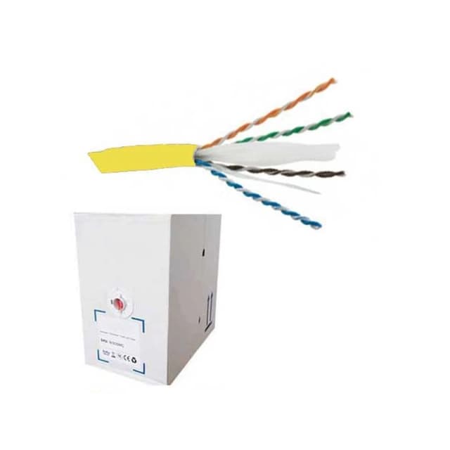 FDL CAT.6 UTP STRANDED PATCH CABLE LSZH (305M BOX) - YELLOW