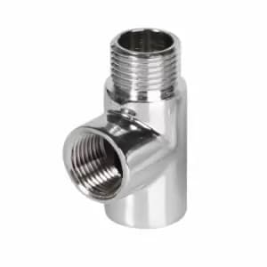 T Piece Dual Fuel Conversion Towel Rail Warmer Element Radiator Chrome - Terma