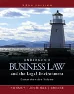 andersons business law and the legal environment comprehensive volume