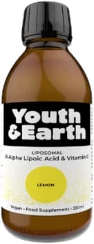 Youth & Earth Liposomal R-Alpha Lipoic Acid & Vit C - Lemon - 250ml