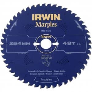 Irwin TCG Construction Saw Blade 254mm 48T 30mm