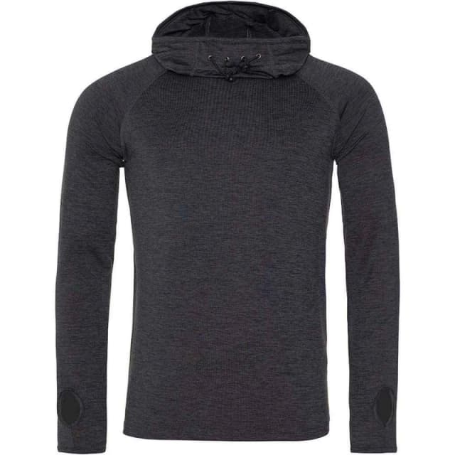 AWDis AWDis Men Just Cool Cowl Neck Top in True Black Size: Small True Black S Male 5063470871100